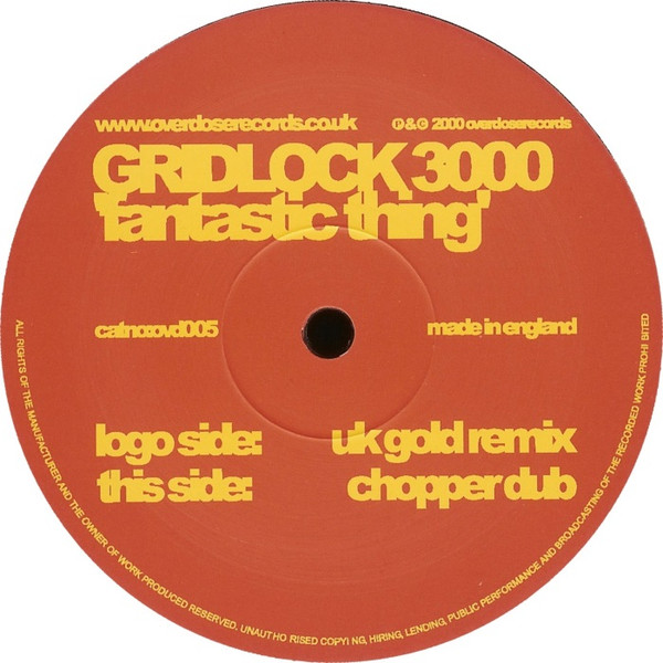 Gridlock 3000 - Fantastic Thing | Overdose Records (OVD 005) - 4