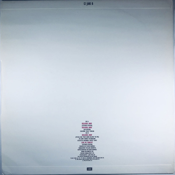 Jaki Graham - Breaking Away | EMI (12JAKI 8) - 2