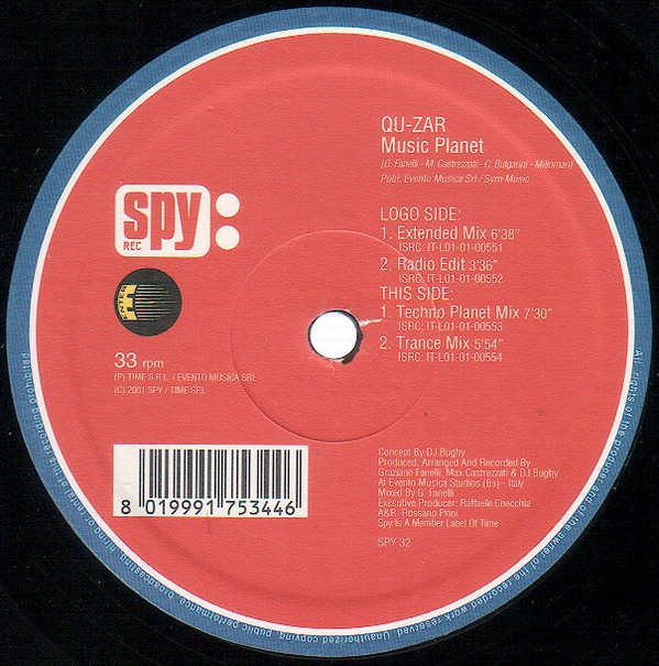 Qu-Zar - Music Planet | Spy Rec (SPY 32) - 4