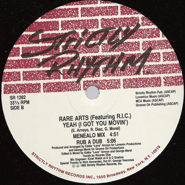 Rare Arts Featuring R.I.C. - Yeah (I Got You Movin') | Strictly Rhythm (SR 1282) - 2