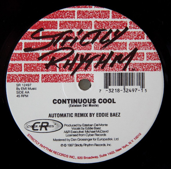 Continuous Cool - Manual Mix / Automatic Remix | Strictly Rhythm (SR 12497) - 3