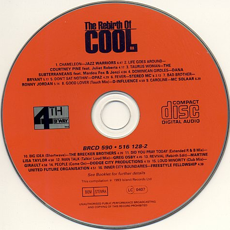 Various - The Rebirth Of Cool Three | 4th & Broadway (BRCD 590) - 4