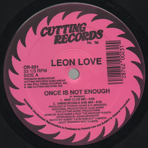 Leon Love - Once Is Not Enough | Cutting Records (CR-231) - main