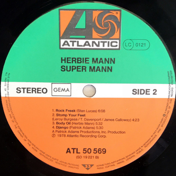 Herbie Mann - Super Mann | Atlantic (ATL 50 569) - 3