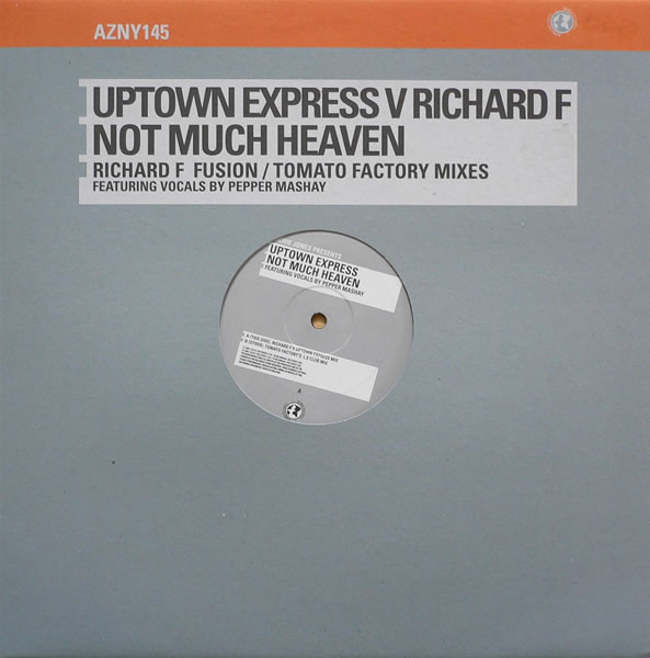 Richie Jones & Uptown Express & Richard F. - Not Much Heaven | Azuli Records (AZNY145) - main Richie Jones & Uptown Express & Richard F. - Not Much Heaven | Azuli Records (AZNY145) - main