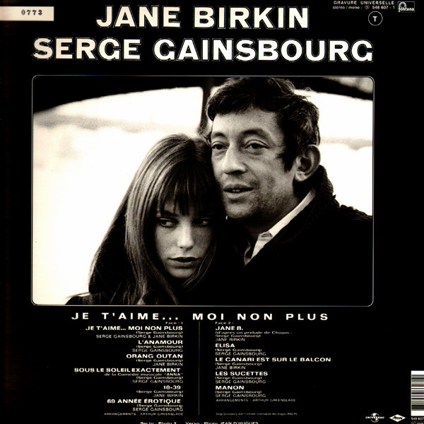 Jane Birkin Et Serge Gainsbourg