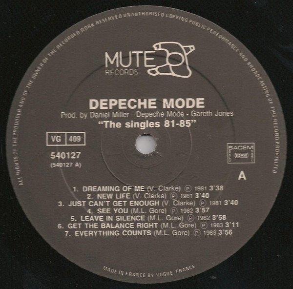 Depeche Mode - The Singles 81 - 85 | Mute (540127) - 4