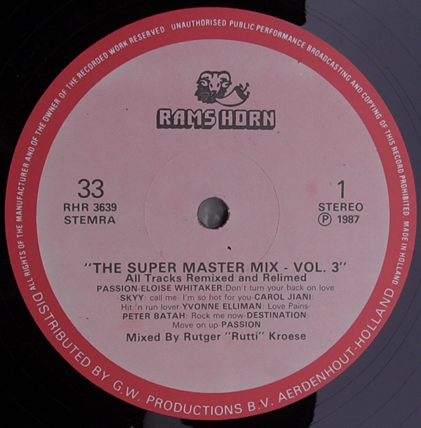Various - The Super Master Mix Vol. 3 | Rams Horn Records (RHR 3639) - 2 Various - The Super Master Mix Vol. 3 | Rams Horn Records (RHR 3639) - 2