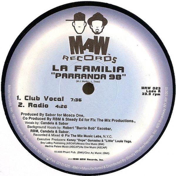 La Familia - Parranda '98 | MAW Records (MAW 023) - 2 La Familia - Parranda '98 | MAW Records (MAW 023) - 2