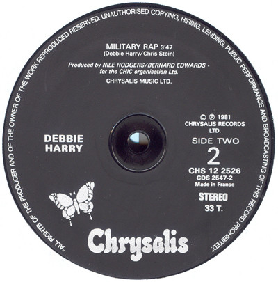 Debbie Harry - Backfired | Chrysalis (CHS 12 2526) - 4 Debbie Harry - Backfired | Chrysalis (CHS 12 2526) - 4