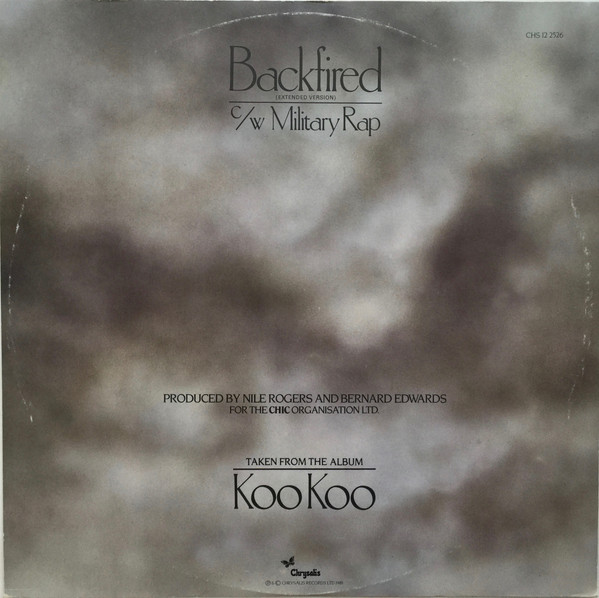 Debbie Harry - Backfired | Chrysalis (CHS 12 2526) - 2 Debbie Harry - Backfired | Chrysalis (CHS 12 2526) - 2