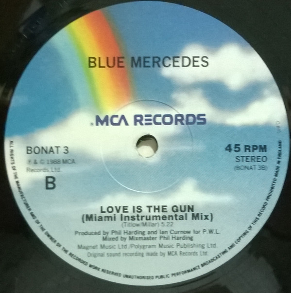 Blue Mercedes - Love Is The Gun | MCA Records (BONAT 3) - 4 Blue Mercedes - Love Is The Gun | MCA Records (BONAT 3) - 4