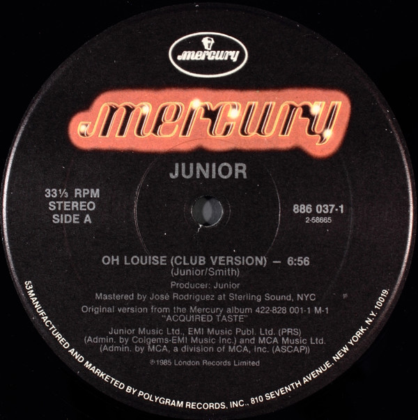 Junior - Oh Louise | Mercury (886 037-1) - 3