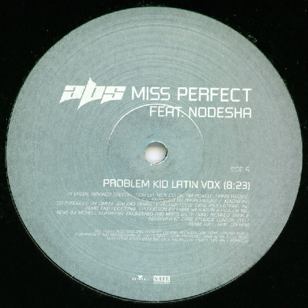 Abs Feat. Nodesha - Miss Perfect | BMG UK & Ireland (PERFECT12) - main Abs Feat. Nodesha - Miss Perfect | BMG UK & Ireland (PERFECT12) - main