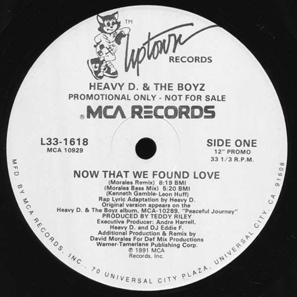 Heavy D. & The Boyz - Now That We Found Love | Uptown Records (L33-1618)