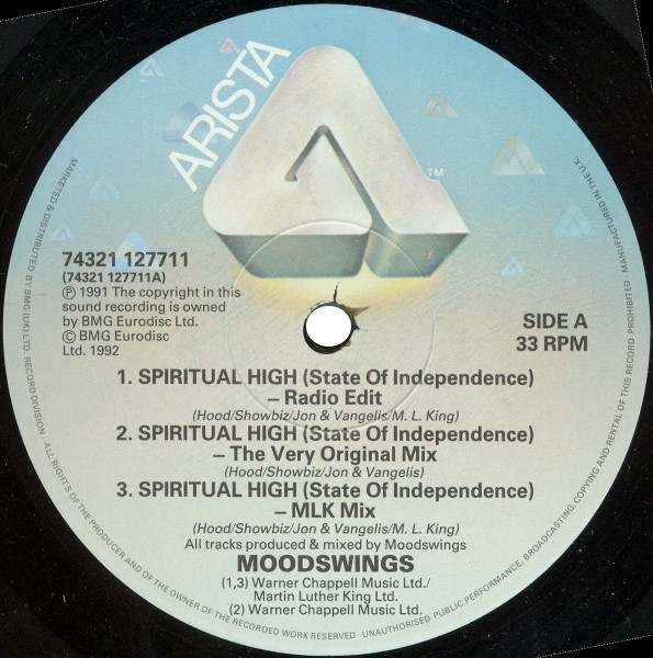 Moodswings - Spiritual High (State Of Independence) | Arista (74321 127711) - 3 Moodswings - Spiritual High (State Of Independence) | Arista (74321 127711) - 3