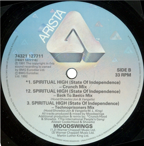 Moodswings - Spiritual High (State Of Independence) | Arista (74321 127711) - 4 Moodswings - Spiritual High (State Of Independence) | Arista (74321 127711) - 4