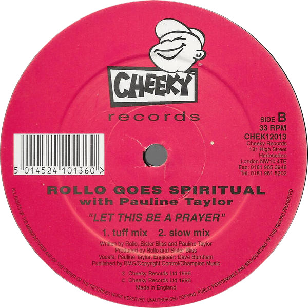 Rollo Goes Spiritual With Pauline Taylor - Let This Be A Prayer | Cheeky Records (CHEK 12.013) - 4