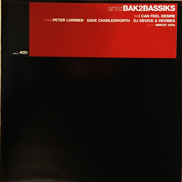 Bak2bassiks Featuring Mona Lisa - I Can Feel Desire | MCA Records (WMCST 2054) - main