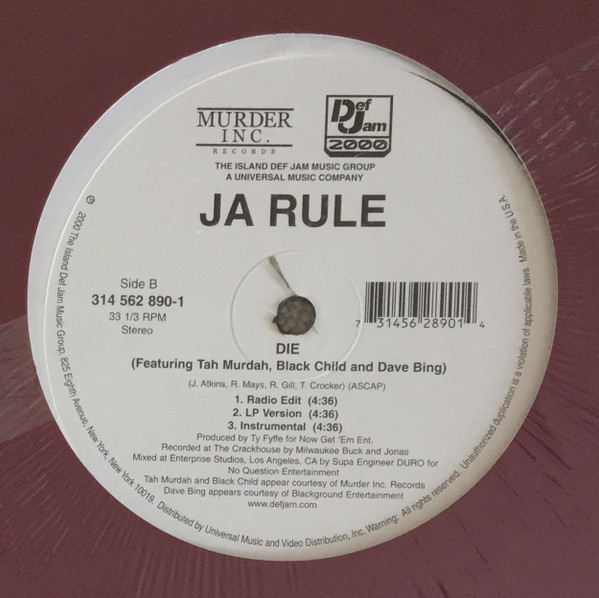 Ja Rule - Between Me And You | Murder Inc Records (314 562 890-1) - 3 Ja Rule - Between Me And You | Murder Inc Records (314 562 890-1) - 3