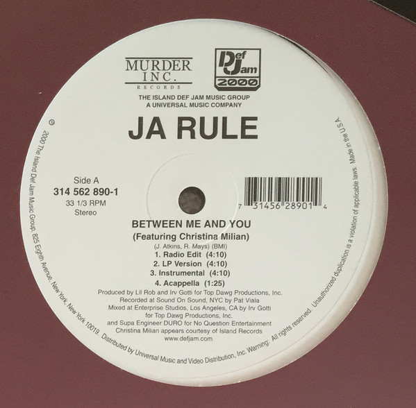 Ja Rule - Between Me And You | Murder Inc Records (314 562 890-1) - 2 Ja Rule - Between Me And You | Murder Inc Records (314 562 890-1) - 2