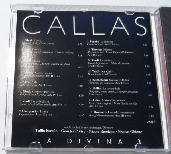 Callas - La Divina 2 | EMI Classics (CDC 5 55016 2) - 4 Callas - La Divina 2 | EMI Classics (CDC 5 55016 2) - 4
