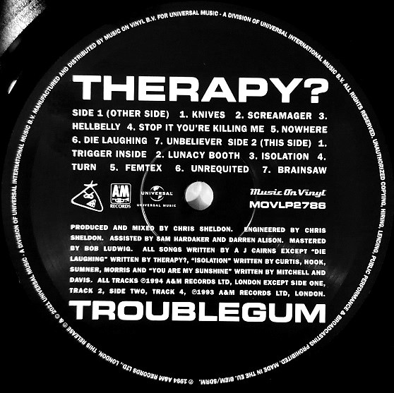 Therapy? - Troublegum | Music On Vinyl (MOVLP2786) - 4 Therapy? - Troublegum | Music On Vinyl (MOVLP2786) - 4