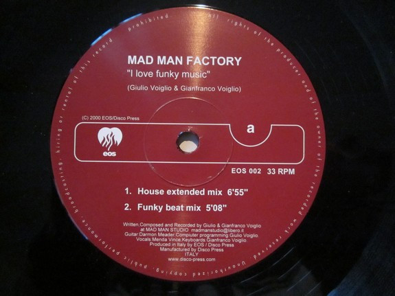 Mad Man Factory - I Love Funky Music | Eos (EOS 002) - main