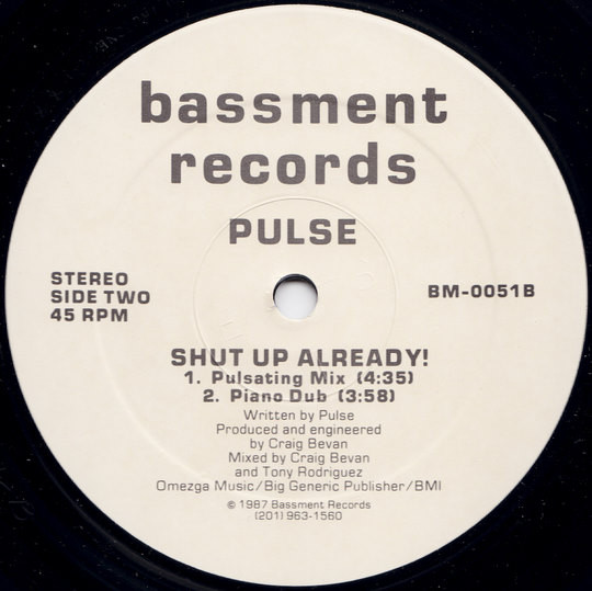 Pulse - Shut Up Already! | Bassment Records (BM-0051) - 2