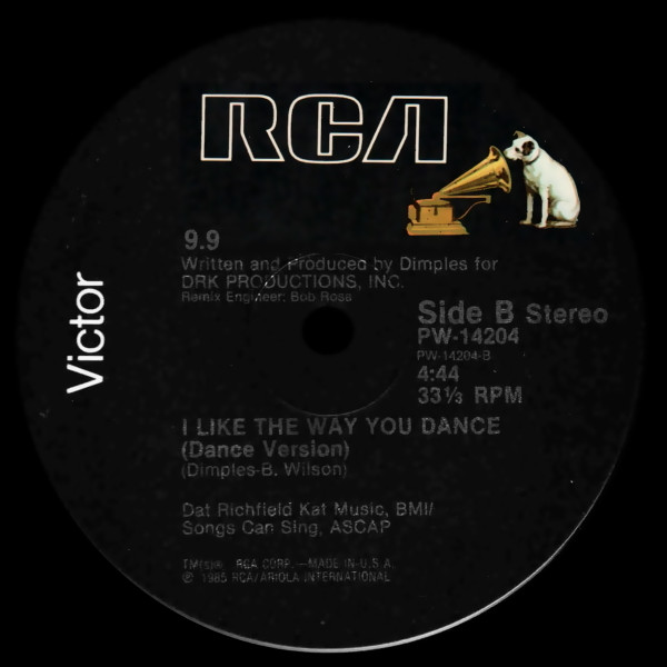 9.9 - I Like The Way You Dance | RCA (PW-14204) - 4