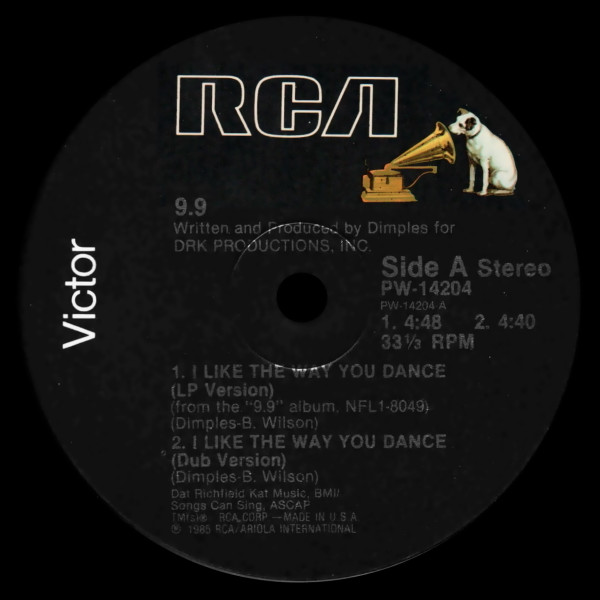 9.9 - I Like The Way You Dance | RCA (PW-14204) - 3