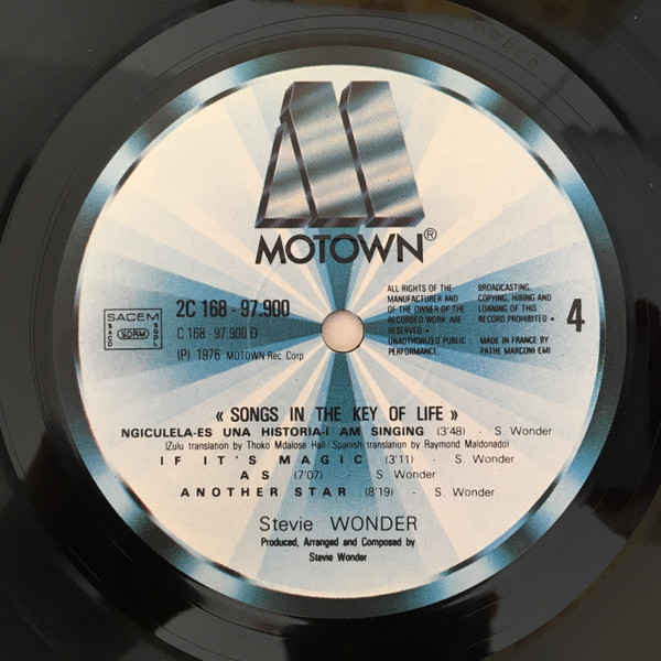 Stevie Wonder - Songs In The Key Of Life | Motown (2 C168-97900/1) - 6 Stevie Wonder - Songs In The Key Of Life | Motown (2 C168-97900/1) - 6