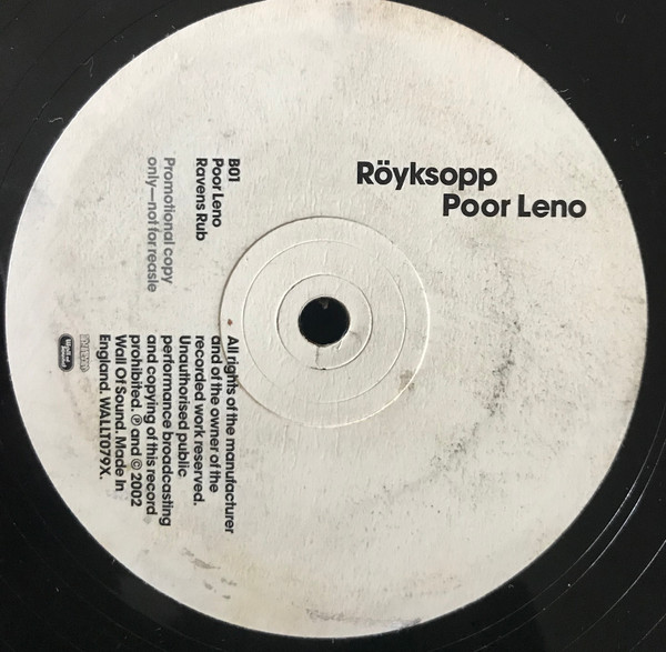 Röyksopp - Poor Leno | Wall Of Sound (WALLT079 X) - 3 Röyksopp - Poor Leno | Wall Of Sound (WALLT079 X) - 3