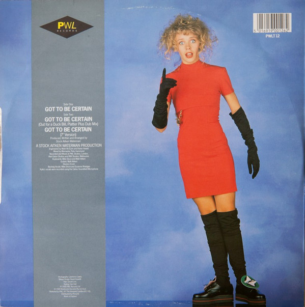 Kylie Minogue - Got To Be Certain | PWL Records (PWLT 12) - 2 Kylie Minogue - Got To Be Certain | PWL Records (PWLT 12) - 2