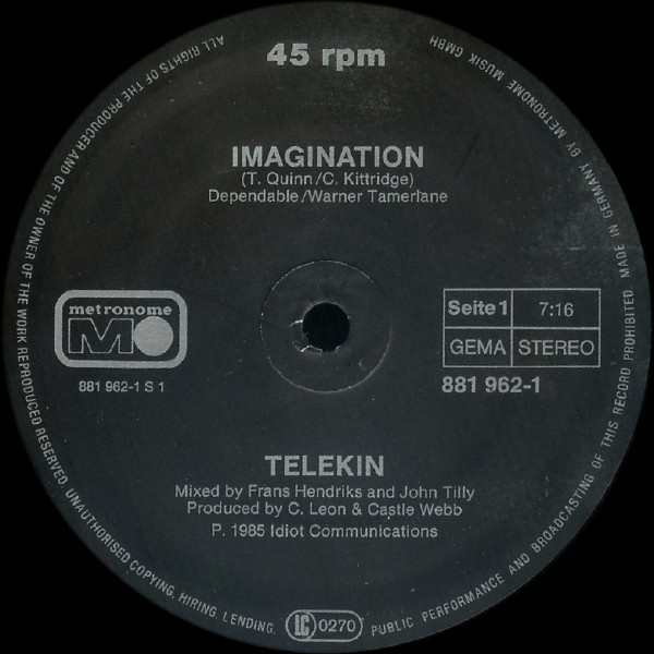Telekin - Imagination | Metronome (881 962-1) - 2
