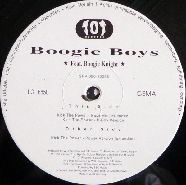 Boogie Boys Featuring Boogie Knight - Kick The Power | 101 Records (050-10035) - 3 Boogie Boys Featuring Boogie Knight - Kick The Power | 101 Records (050-10035) - 3