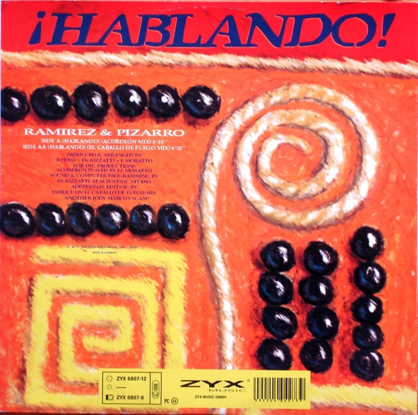 Ramirez & Pizarro - Hablando | ZYX Music (ZYX 6807-12) - 2