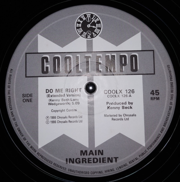 Main Ingredient - Do Me Right | Cooltempo (COOL X 126) - 2 Main Ingredient - Do Me Right | Cooltempo (COOL X 126) - 2