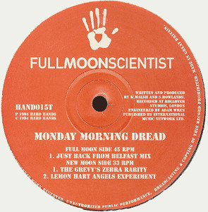 Full Moon Scientist - Monday Morning Dread | Hard Hands (HAND015T) - 2 Full Moon Scientist - Monday Morning Dread | Hard Hands (HAND015T) - 2