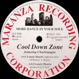 Cool Down Zone Featuring Charlemagne - Lonely Hearts | Maranza Records Corporation (SOB05) - 3 Cool Down Zone Featuring Charlemagne - Lonely Hearts | Maranza Records Corporation (SOB05) - 3