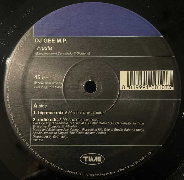 DJ Gee M.P. - Fiesta | TIME (TIME 138) - main