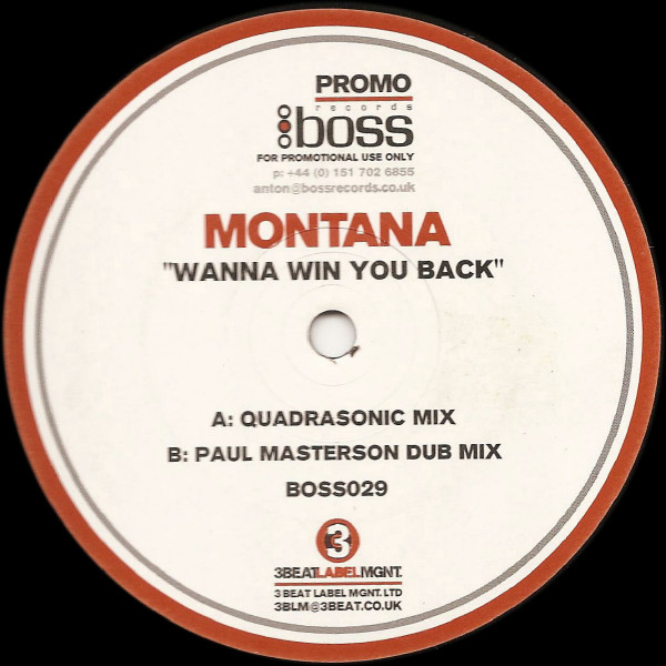 Montana - Wanna Win You Back | Boss (BOSS029) - main