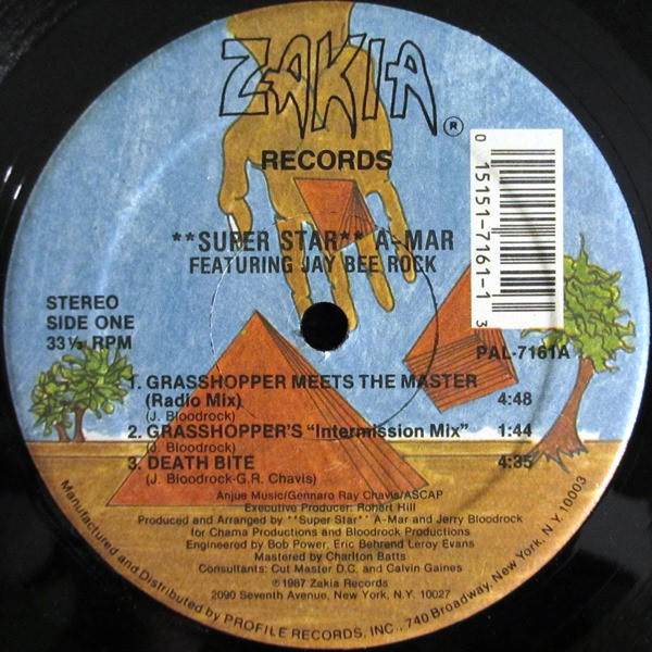 **Super Star** A-Mar Featuring Jay Bee Rock - Grasshopper Meets The Master | Zakia Records (PAL-7161)
