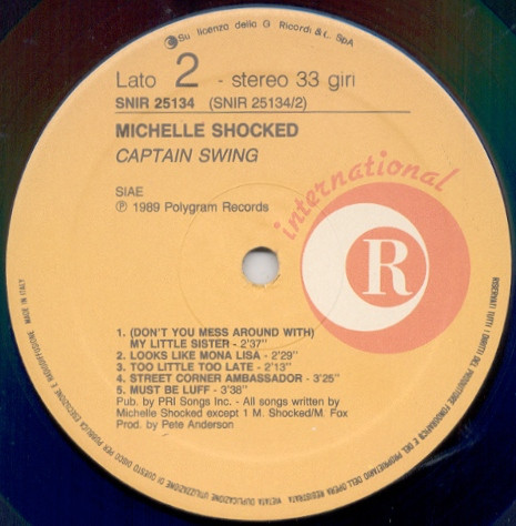 Michelle Shocked - Captain Swing | Ricordi International (SNIR 25134) - 4 Michelle Shocked - Captain Swing | Ricordi International (SNIR 25134) - 4