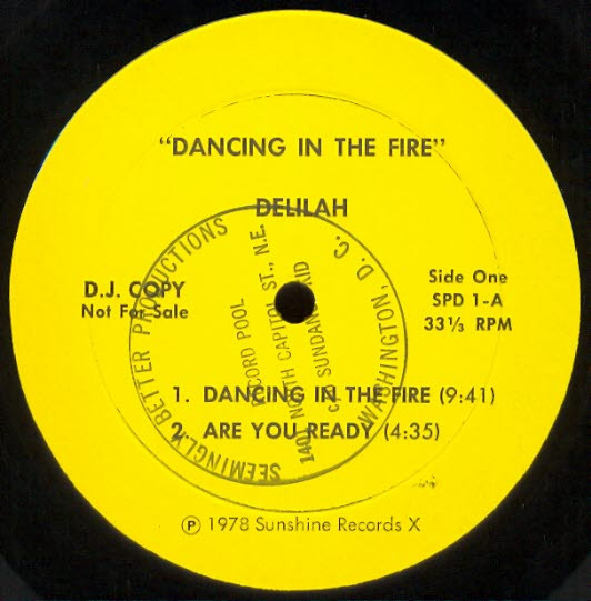 Delilah - Dancing In The Fire | Sunshine Records X (SPD 1) - main