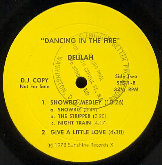 Delilah - Dancing In The Fire | Sunshine Records X (SPD 1) - 2