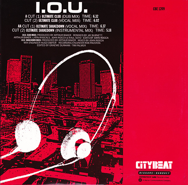 Freeez Featuring John Rocca - I.O.U. (The Ultimate Mixes '87) | City Beat (CBE 1209) - 2