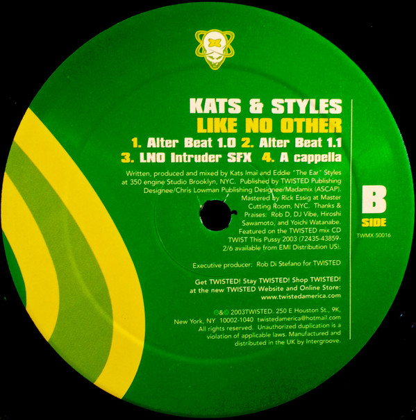 Kats & Styles - Like No Other | Twisted America Records (TWMX-50016) - 2