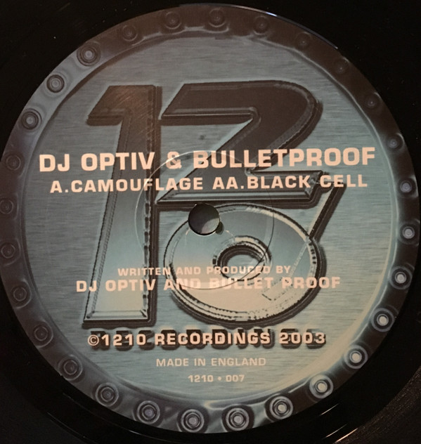 Optiv + Bulletproof - Camouflage | 1210 Recordings (1210 007) - 3