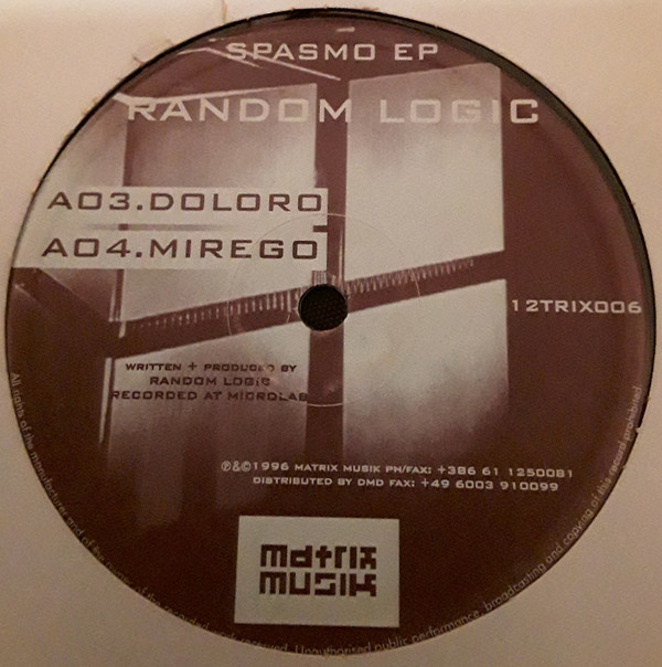 Random Logic - Spasmo EP | Matrix Musik (12TRIX006) - 2